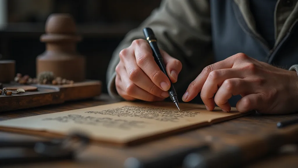 Craftsman Repairing Pen