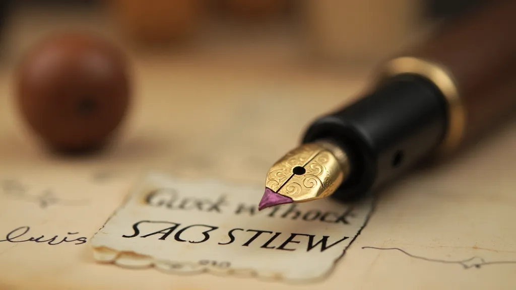 Vintage Mabie Todd pen showing patina on nib