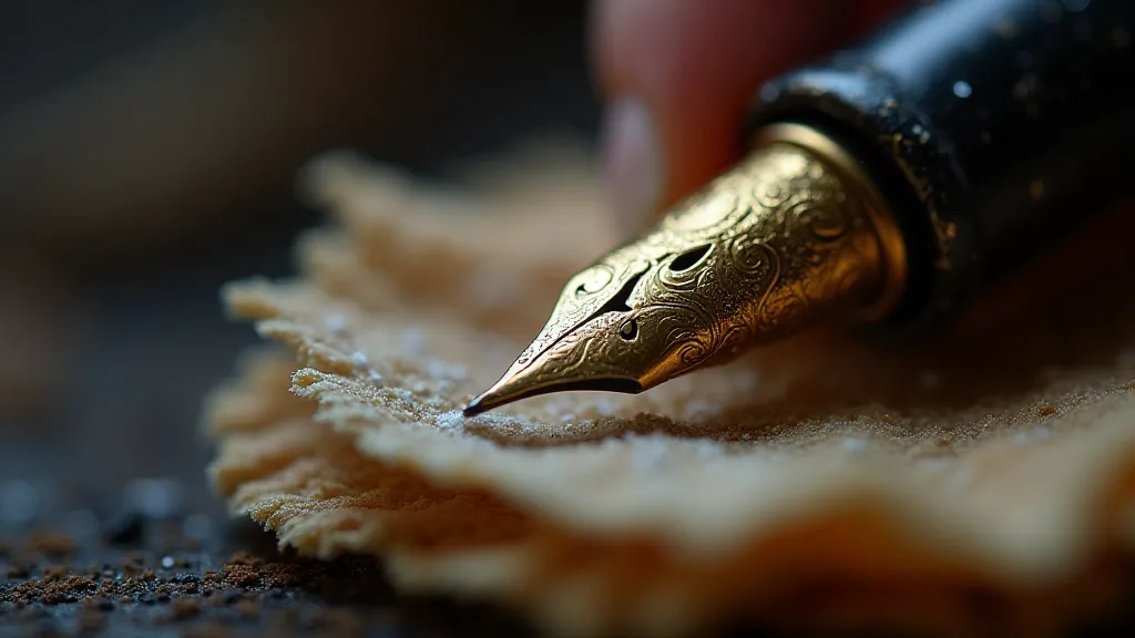 Cleaning a vintage calligraphy pen nib