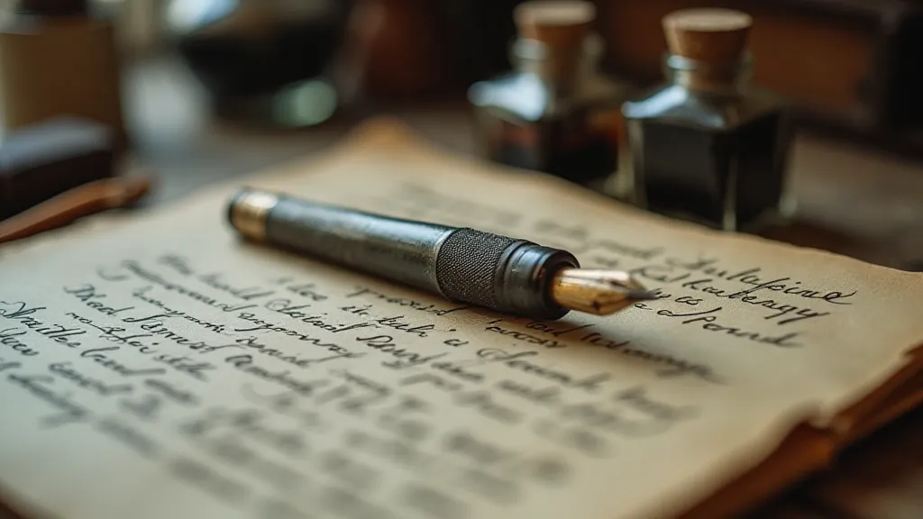 Pen, parchment and ink