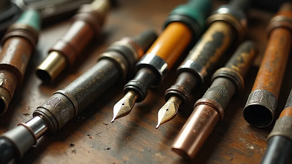 Vintage pen parts