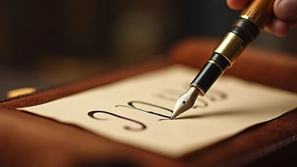 Restored pen writing on paper